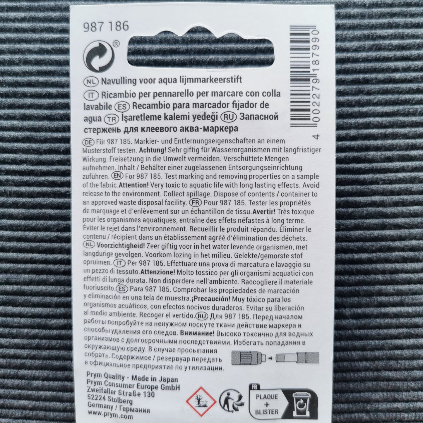 Refill til selvopløselig limpen fra Prym