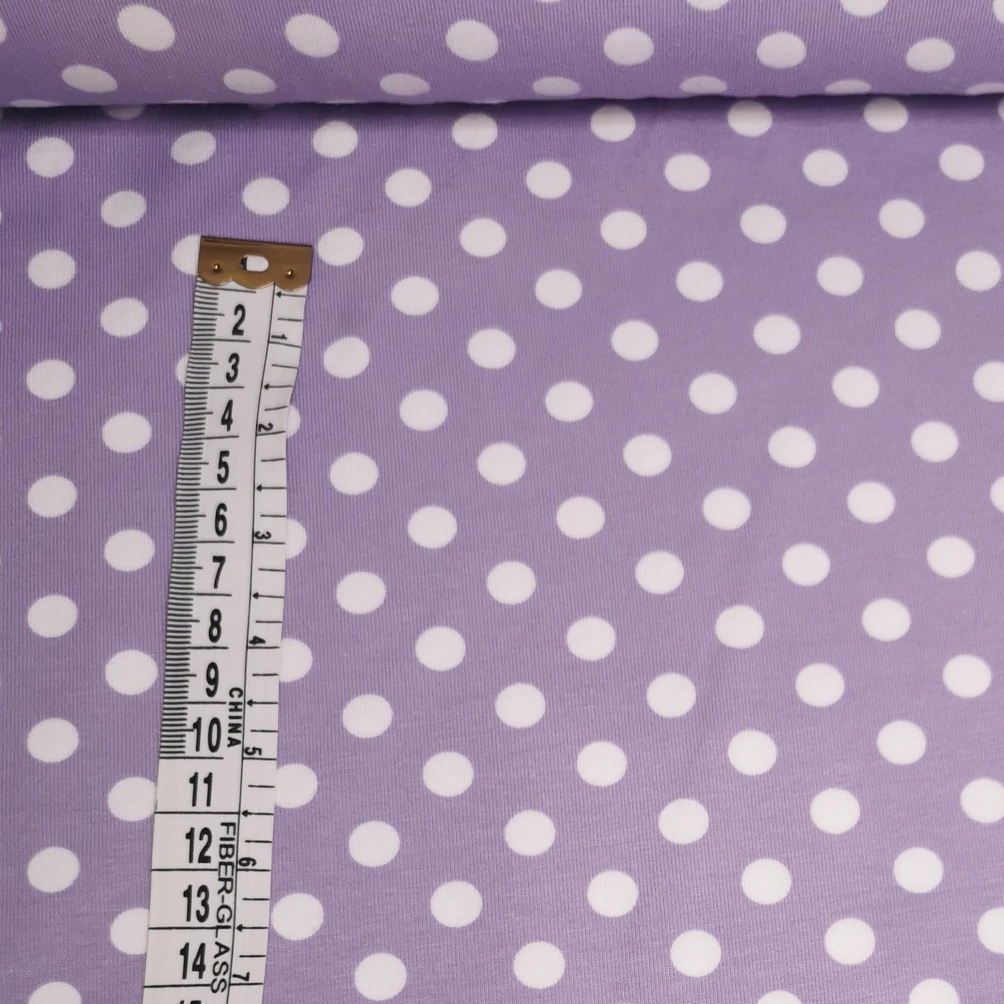 Stor prik - Pastel Lilla - Bomuldsjersey