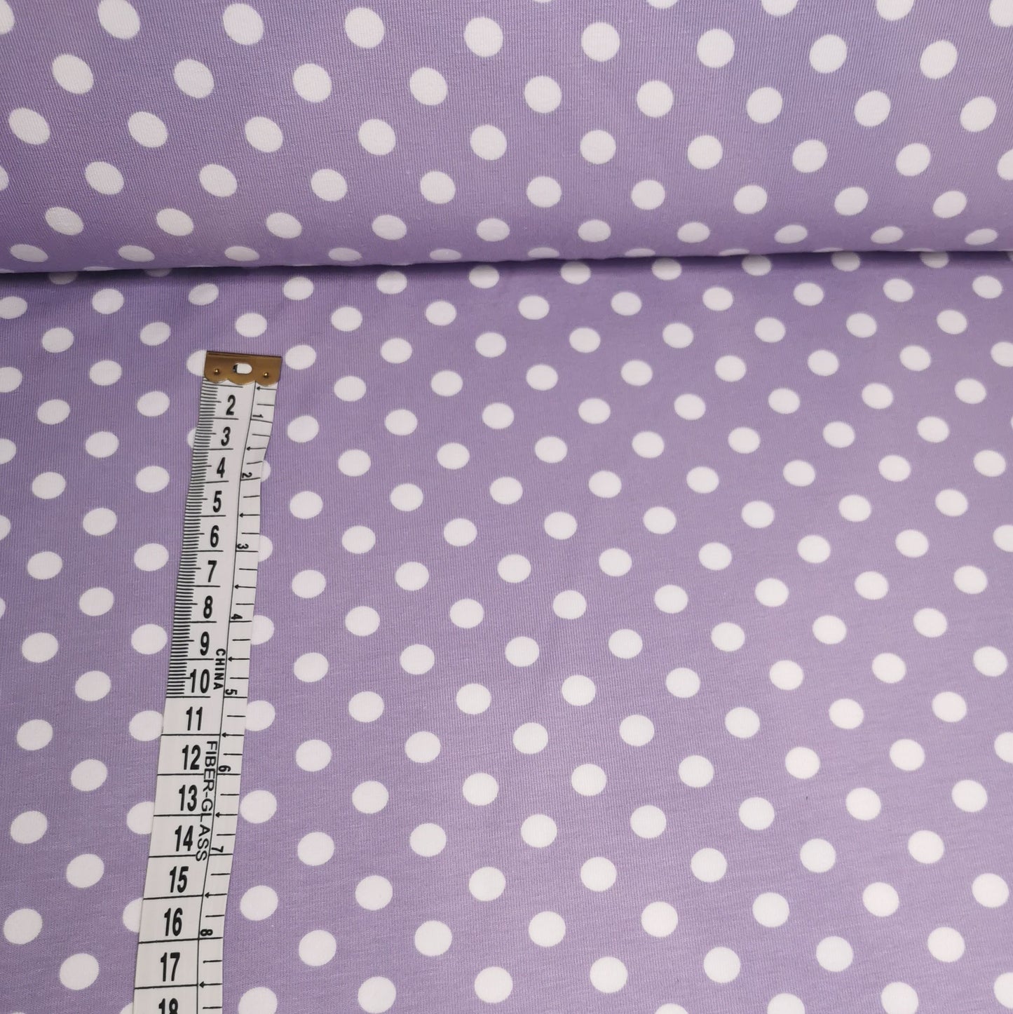 Stor prik - Pastel Lilla - Bomuldsjersey