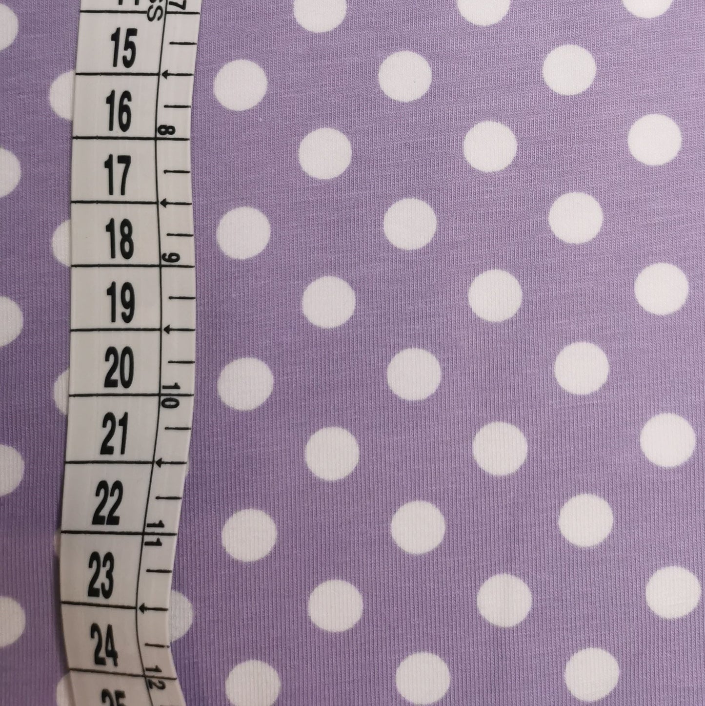 Stor prik - Pastel Lilla - Bomuldsjersey