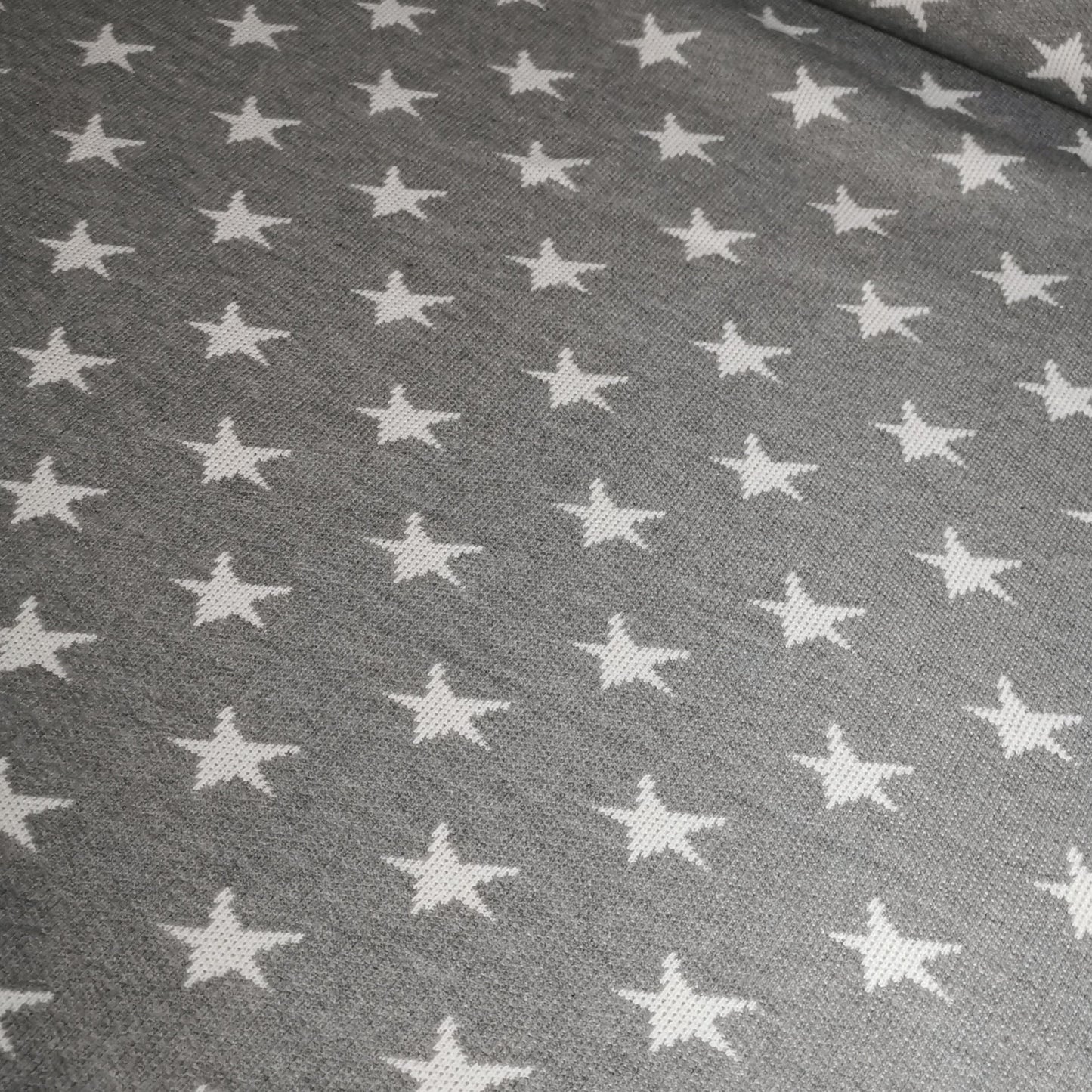 Stjerner Grå - Jacquard