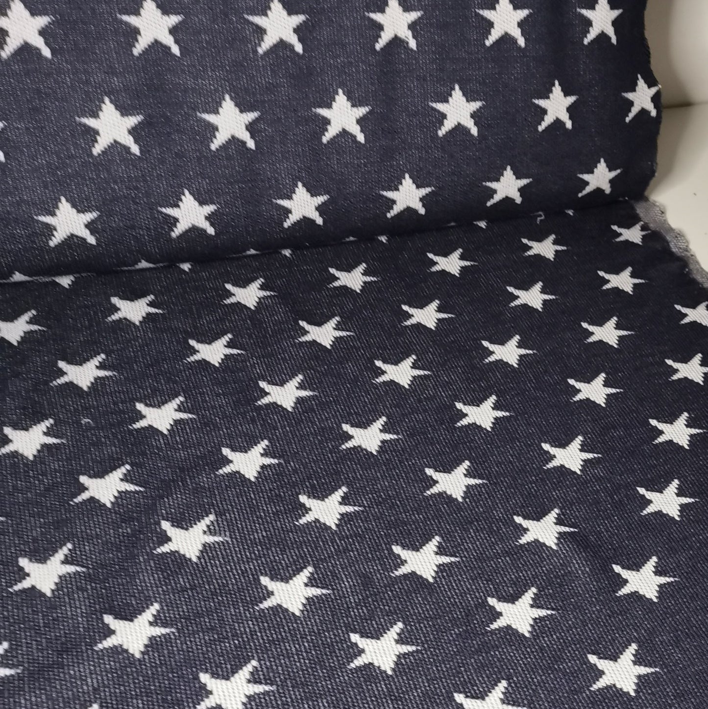 Stjerner Navy - Jacquard
