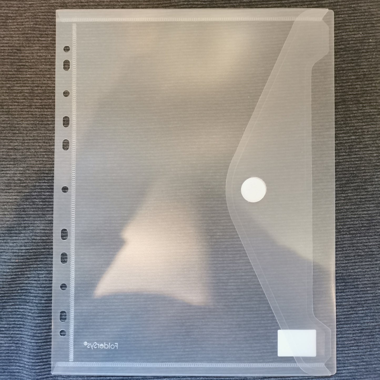 A4 Plastlomme med velcro luk