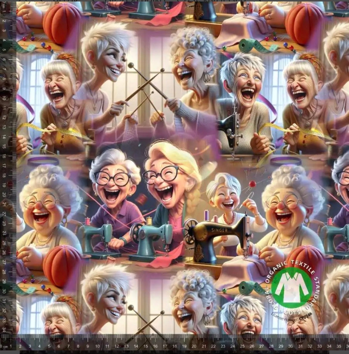 Sy-damer med gang i - Bomuldsjersey