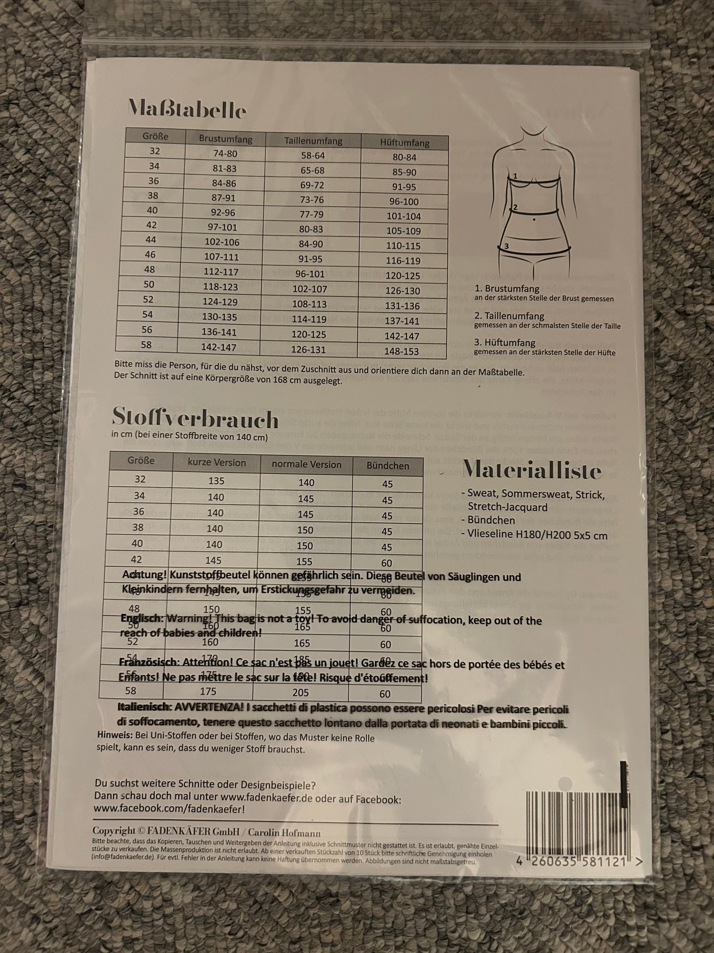 Basic-Pullover Damen - Fadenkäfer
