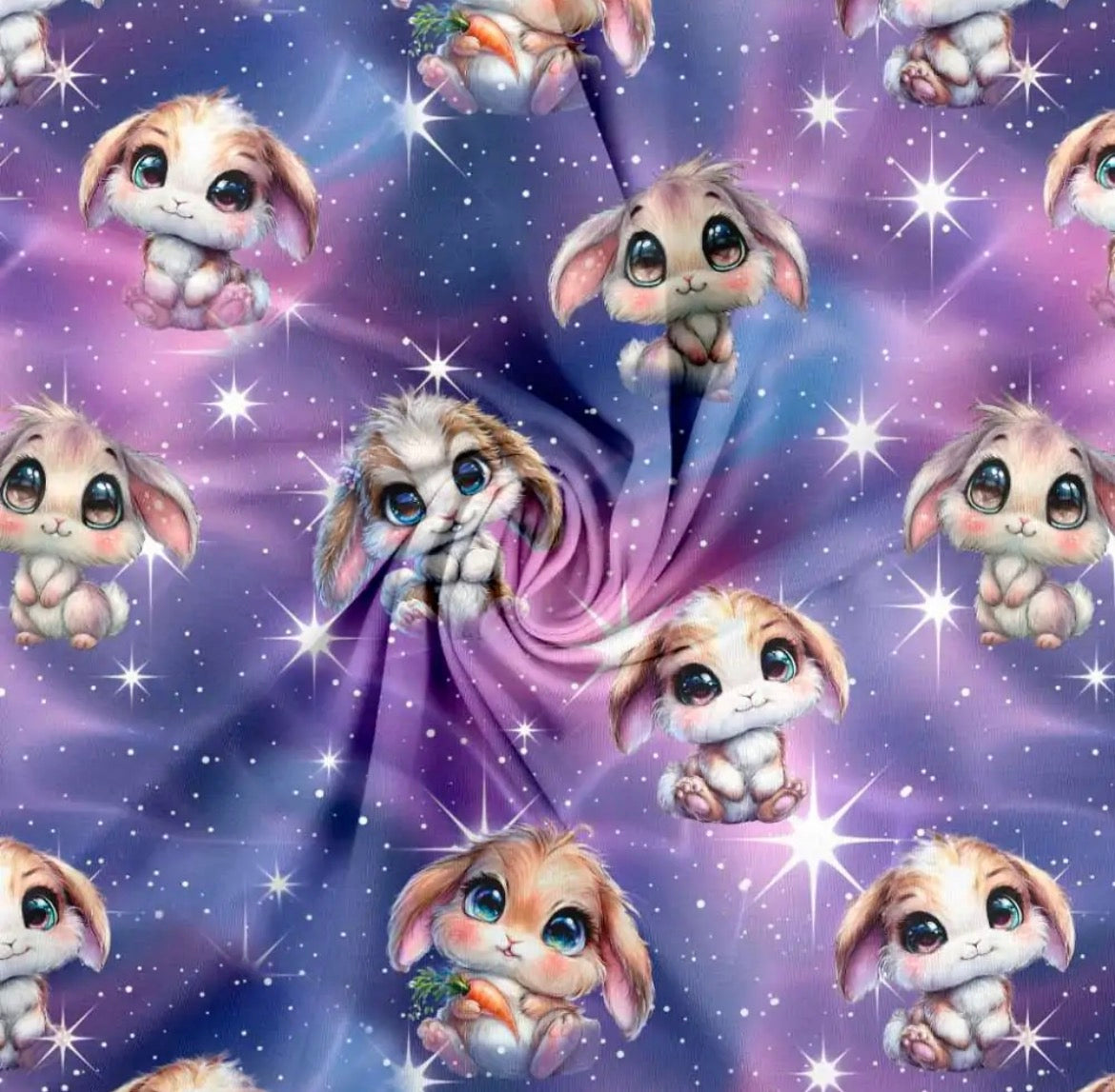 Søde kaniner - Bomuldsjersey