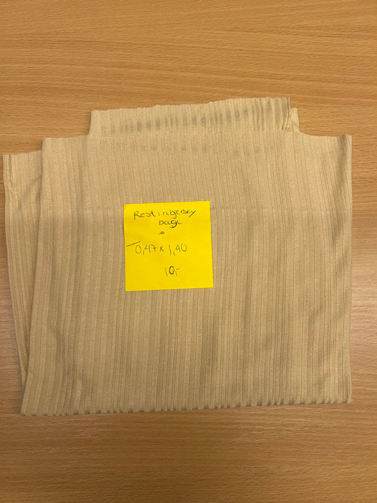 Rest - Ribviskose jersey i beige