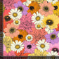 Retro print med blomster i mange farver - Bomuldsjersey