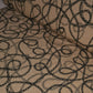 Jacquard - Beige med sort og grå kæde