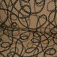 Jacquard - Beige med sort og grå kæde