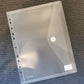 A4 Plastlomme med velcro luk